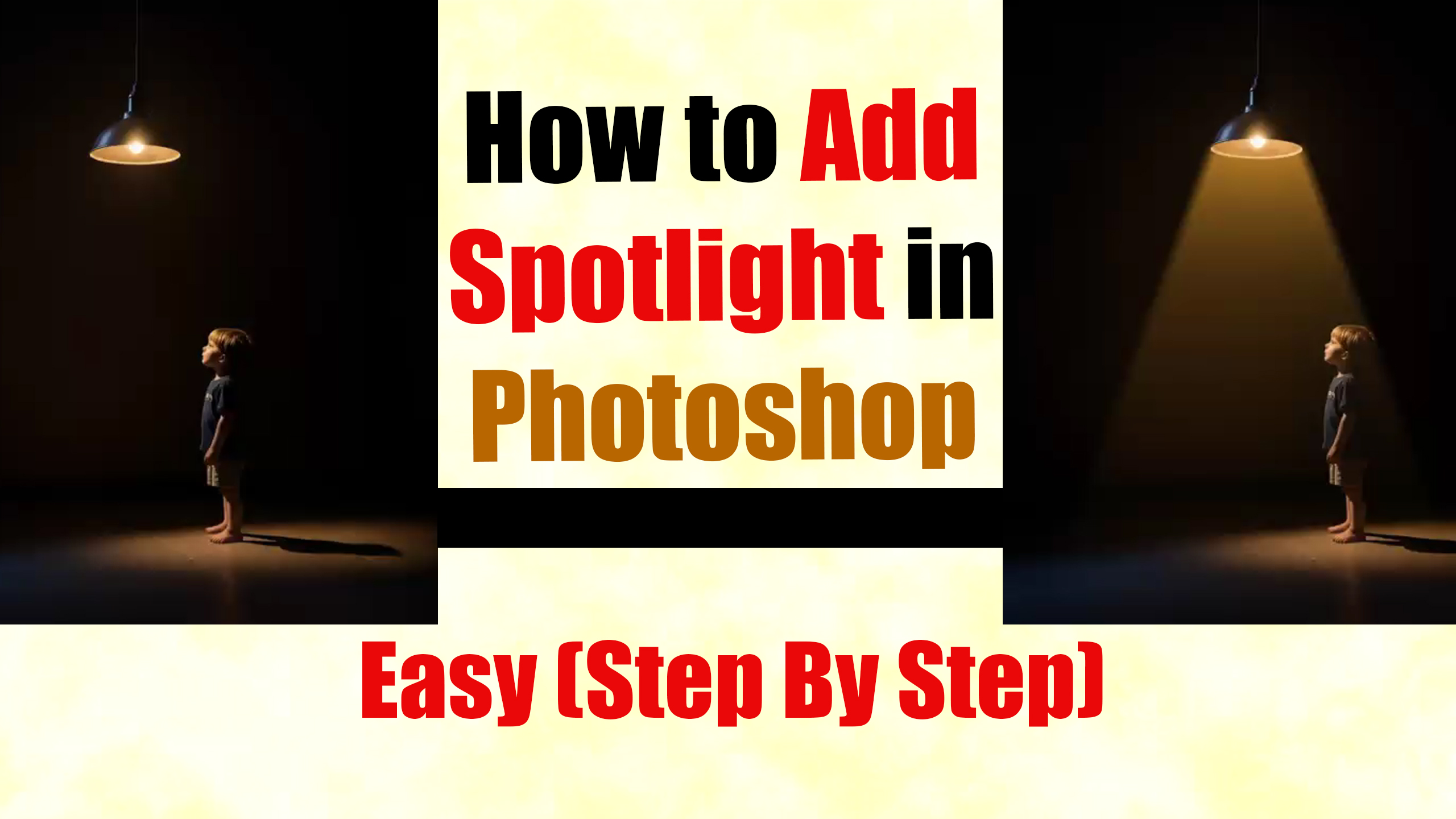 How to Add Spotlight in Photoshop | Easy Lighting Effects Tutorial