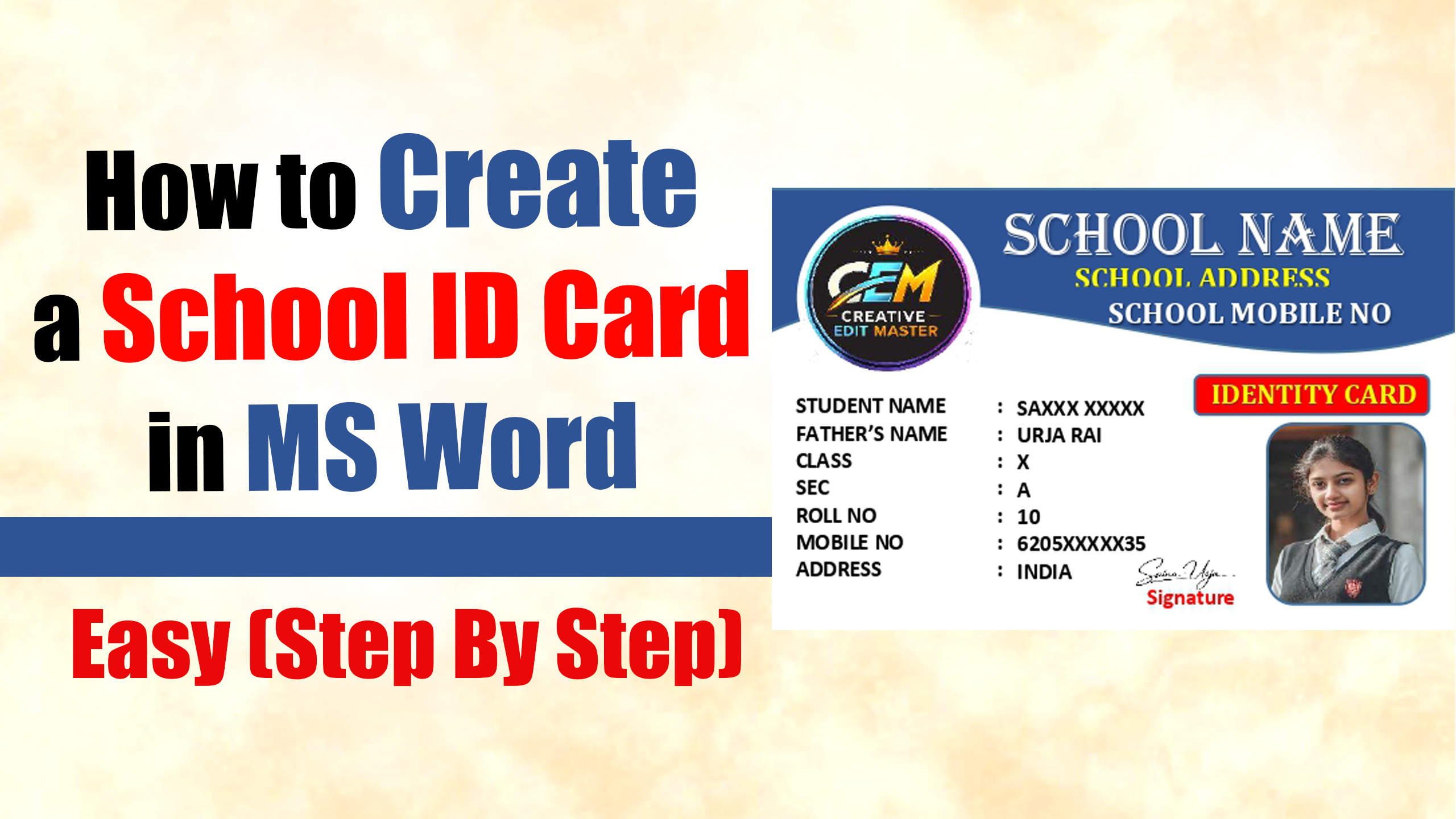 How to Create a School ID Card in MS Word