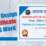 How to Design a Certificate in MS Word