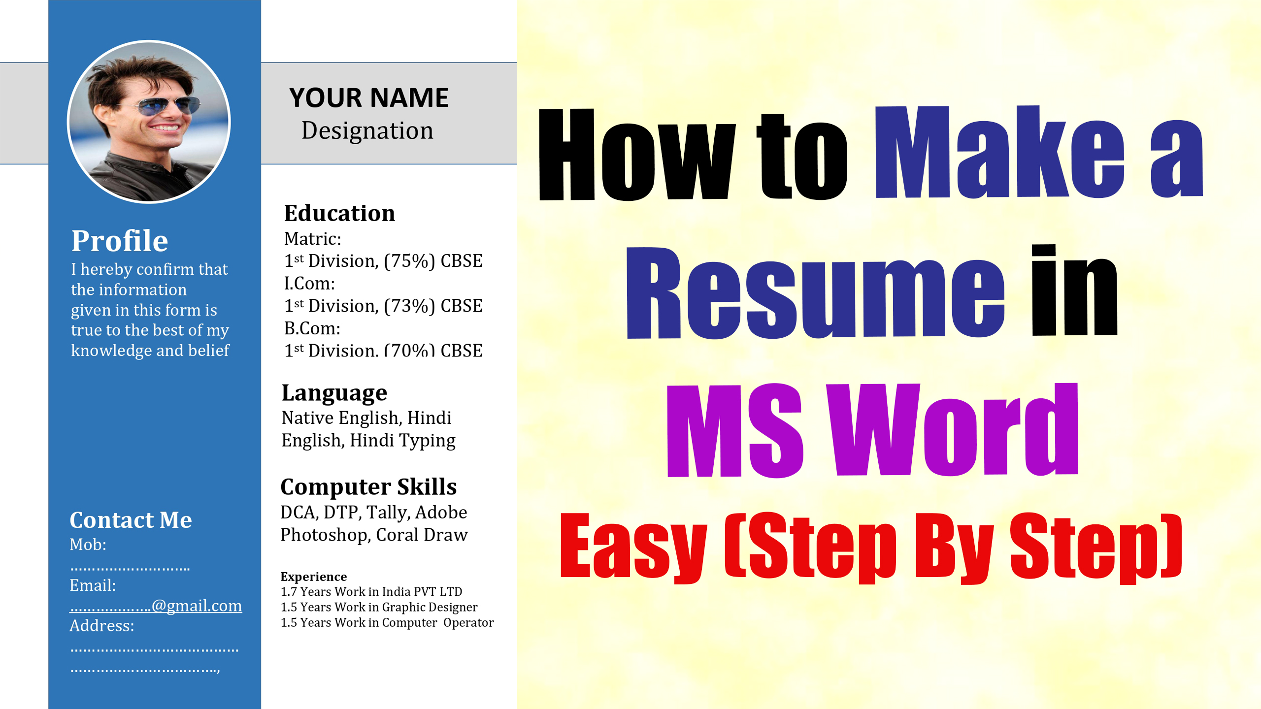 How to Make a Resume in MS Word